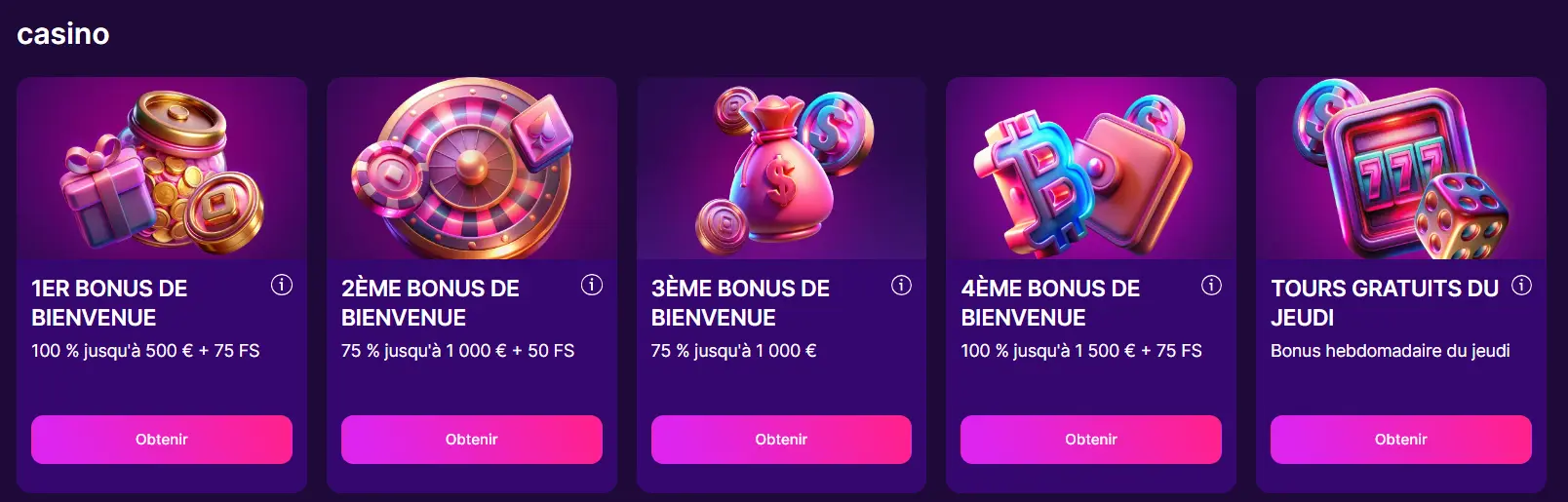 Bonus de bienvenue et tours gratuits proposés par Slotrush
